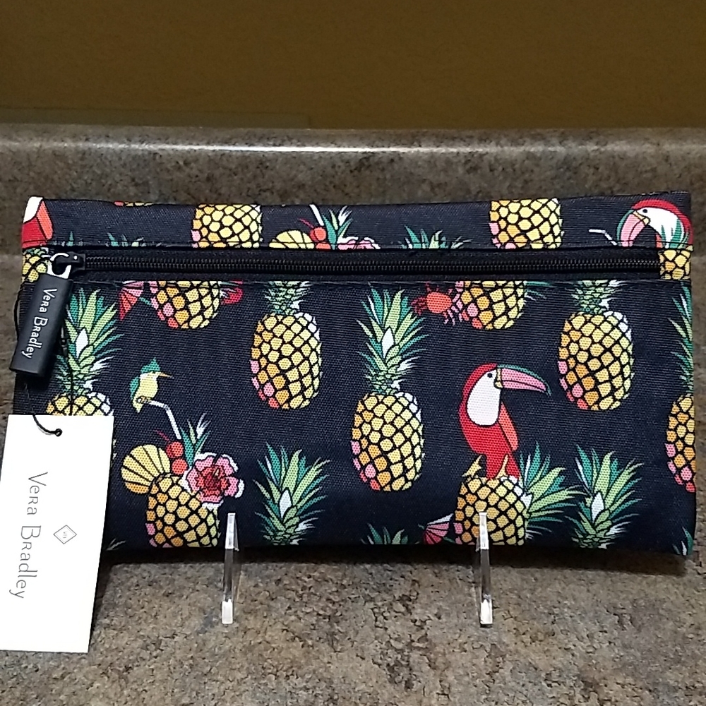 Vera Bradley Pencil Pouch Lighten Up Toucan Party – NWT